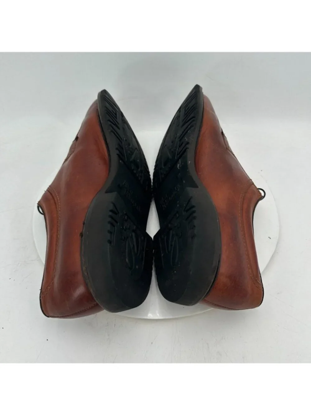 Allen Edmonds Wilbert Men Size 13D Brown Leather Moc Toe Derby Dress Shoes